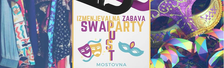 SWAP party / Izmenjevalna zabava/ Sitotisk delavnica na Mostovni