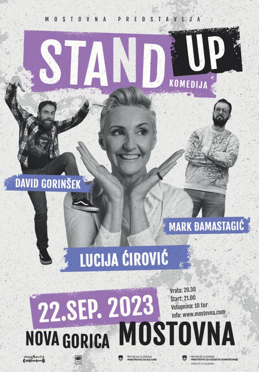 STAND UP KOMEDIJA - Lucija Čirović, David Gorinšek, Mark Đamastagić
